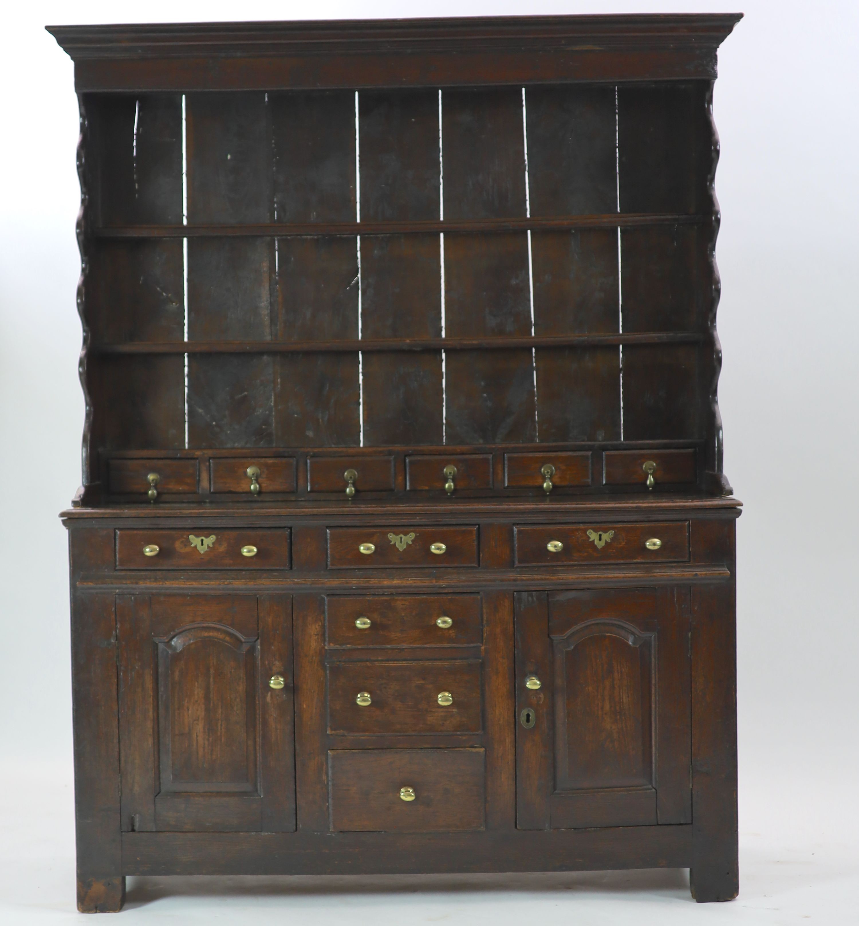 An 18th century oak dresser